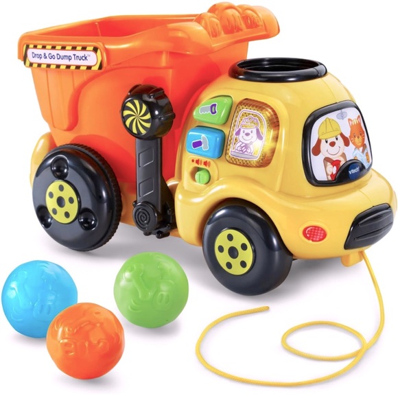VTech Drop and Go Dump Truck Amazon Exclusive,Orange - Picture 1 of 4